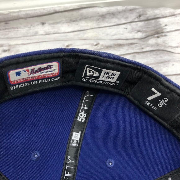 ❌SOLD❌ 59FIFTY NEW ERA Blue LA Dodgers Fitted Hat - Picture 5 of 7